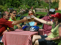 Ferien im Taubertal: Biergarten